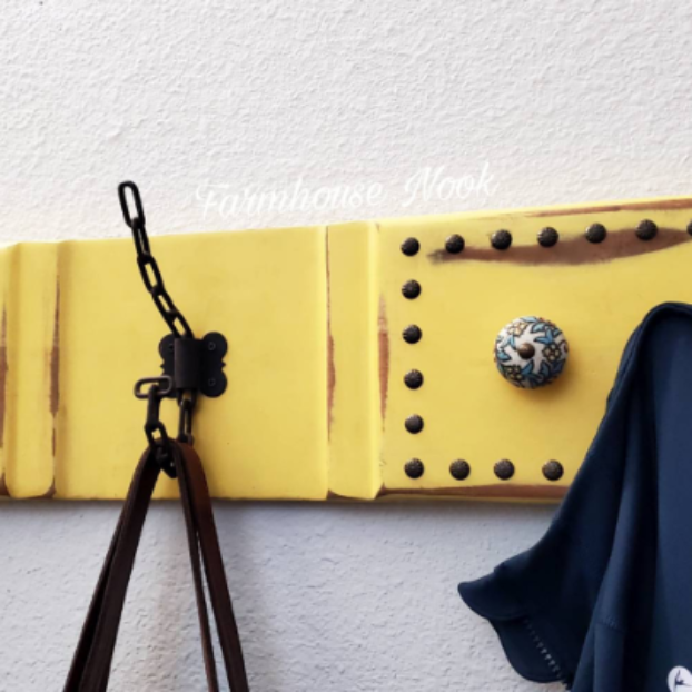 Yellow Coat Rack