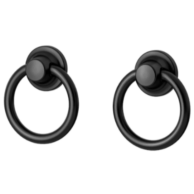 Black Round Hanging Knob