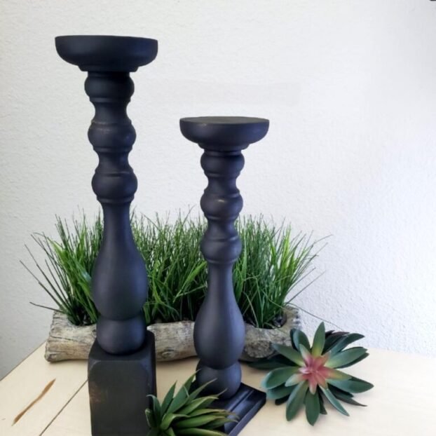 Black Candle Holder